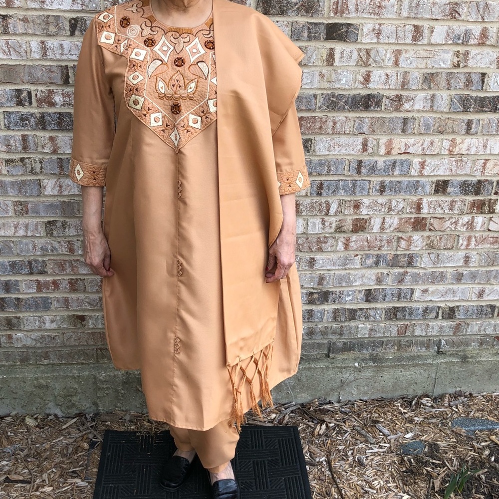 Indian dress Pants tunic Salwar Kameez Dupatta